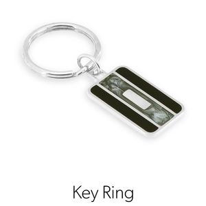 Kelly Waters engravable  Key Ring New In Box RHODI